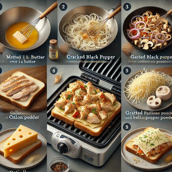 طرز تهیه اسنک مرغ و قارچ