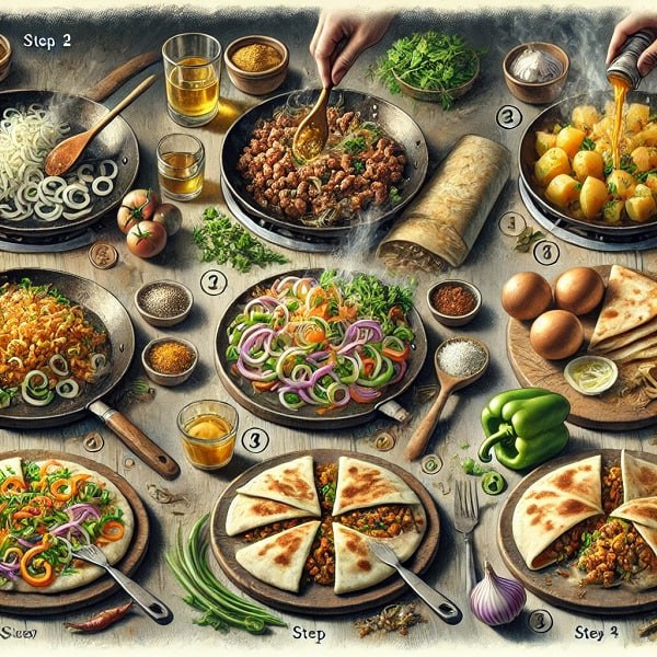 طرز تهیه سمبوسه با نان پیتا