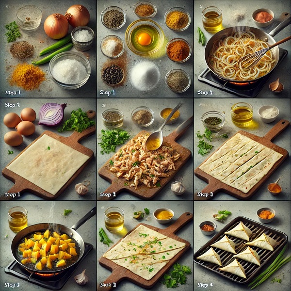 طرز تهیه سمبوسه مرغ