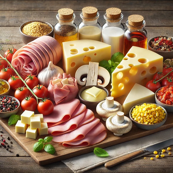 مواد لازم اسنک ژامبون