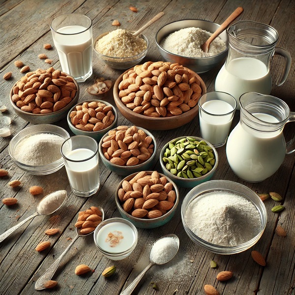 مواد لازم حریره بادام