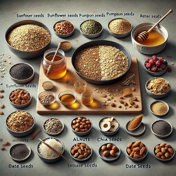 مواد لازم گرانولا