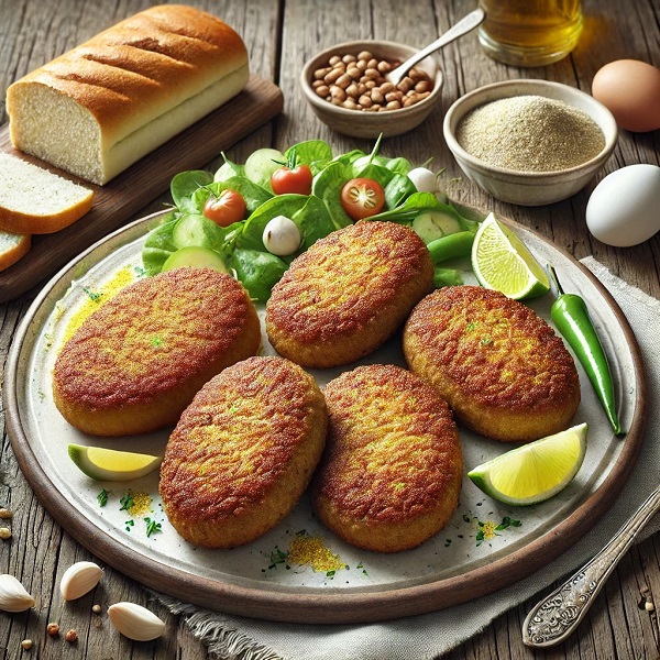 مواد لازم و طرز تهیه کتلت ساده