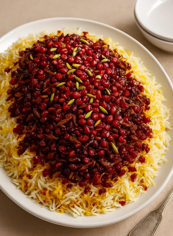 مواد لازم و طرز تهیه انار پلو مجلسی مواد لازم و طرز تهیه انار پلو مجلسی