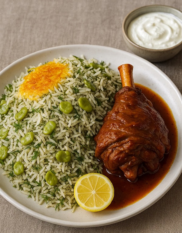 مواد لازم و طرز تهیه باقالی پلو و ماهیچه