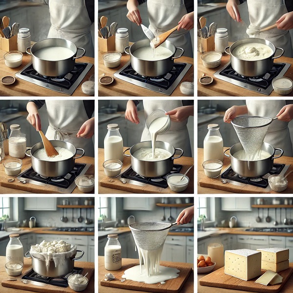 طرز تهیه پنیر خانگی