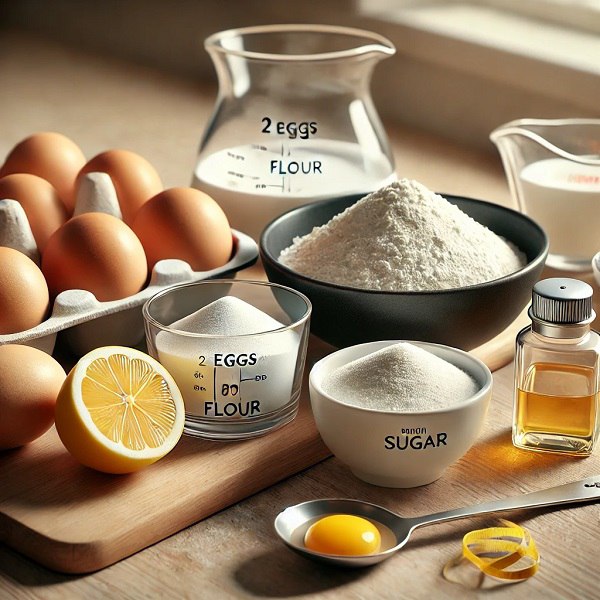مواد لازم چیز کیک توت فرنگی با کیک لیمویی