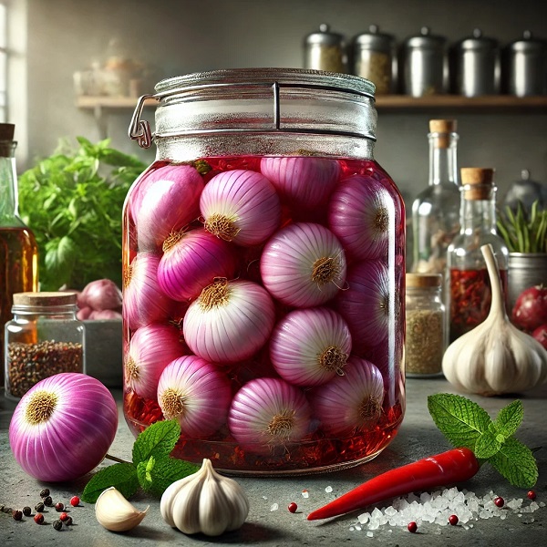 مواد لازم و طرز تهیه ترشی پیاز