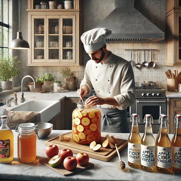 طرز تهیه سرکه سیب