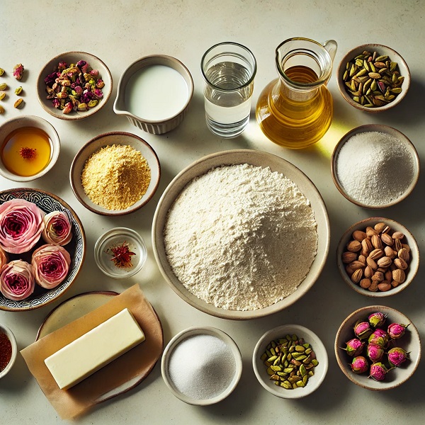 مواد لازم حلوا عربی