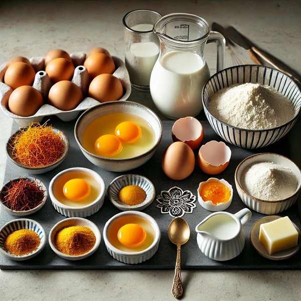 مواد لازم شیرینی گوشفیل