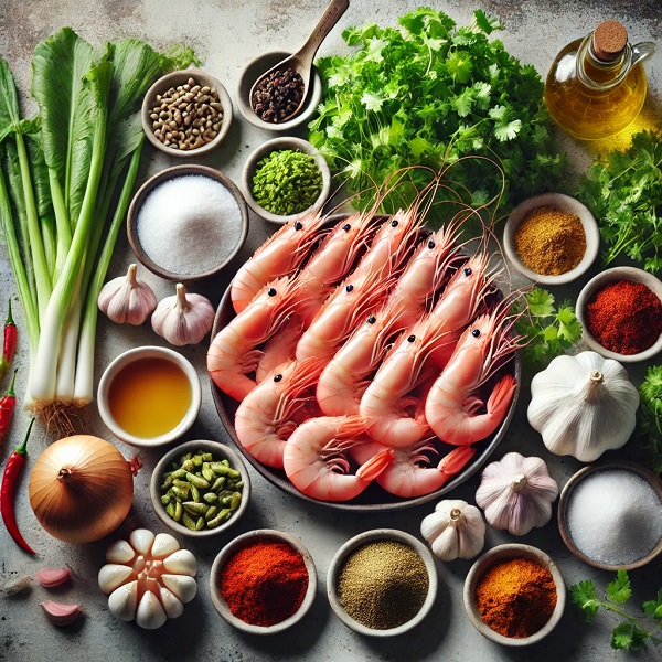 مواد لازم قلیه میگو