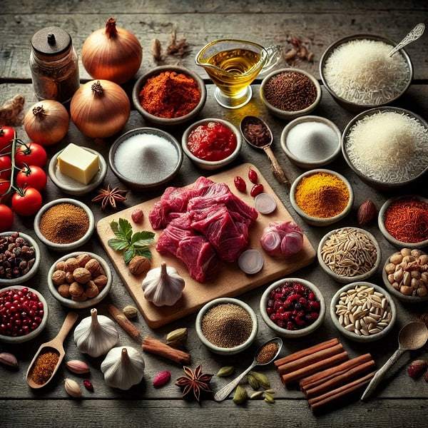 مواد لازم قیمه نثار