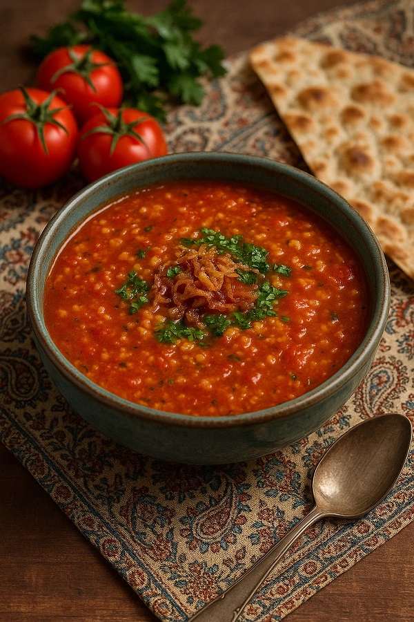 مواد لازم و طرز تهیه آش گوجه فرنگی مواد لازم و طرز تهیه آش گوجه فرنگی