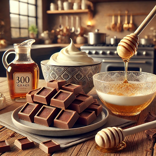 مواد لازم برای گاناش مونته تارت