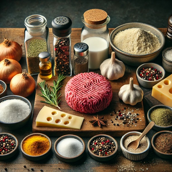 مواد لازم برگر خانگی