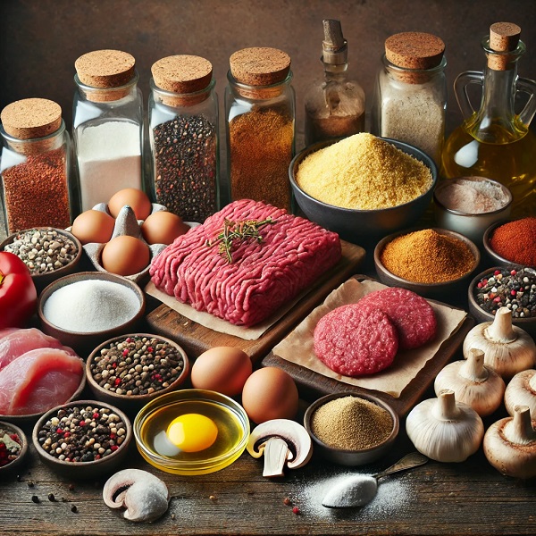مواد لازم برگر رژیمی