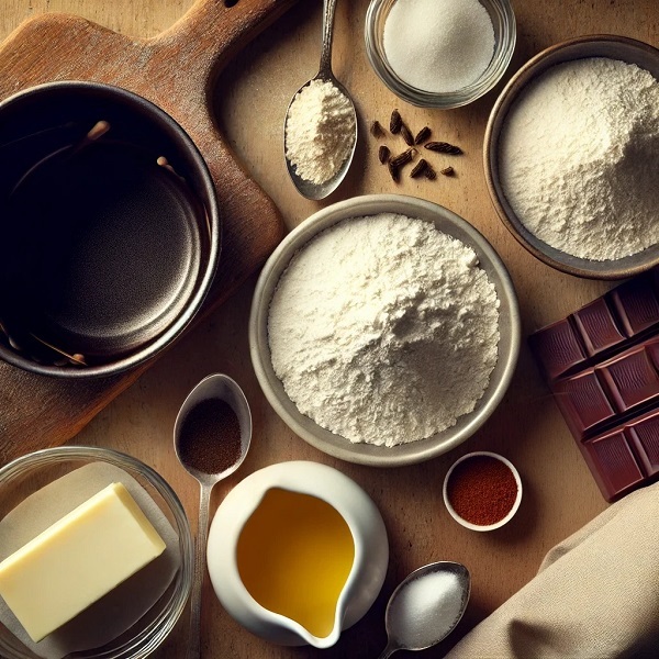 مواد لازم شیرینی نخودچی سر شکلاتی