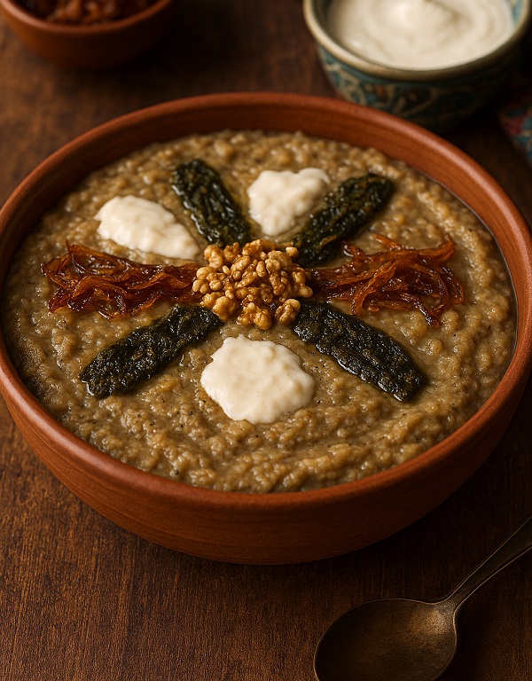 مواد لازم و طرز تهیه حلیم بادمجان مواد لازم و طرز تهیه حلیم بادمجان