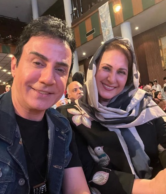 فاطمه گودرزی در کنار داریوش فرضیایی