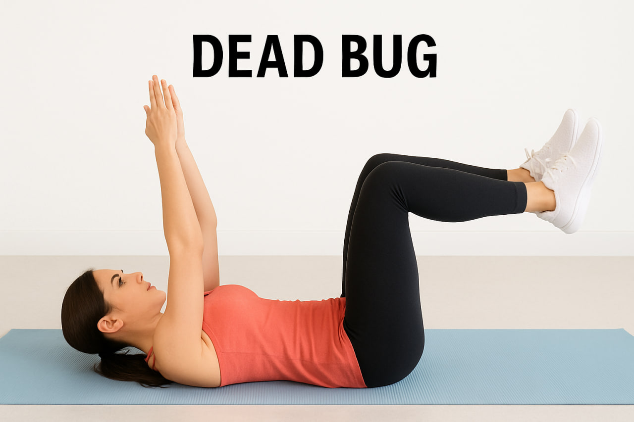 تمرین ددباگ برای تقویت شکم و کمر