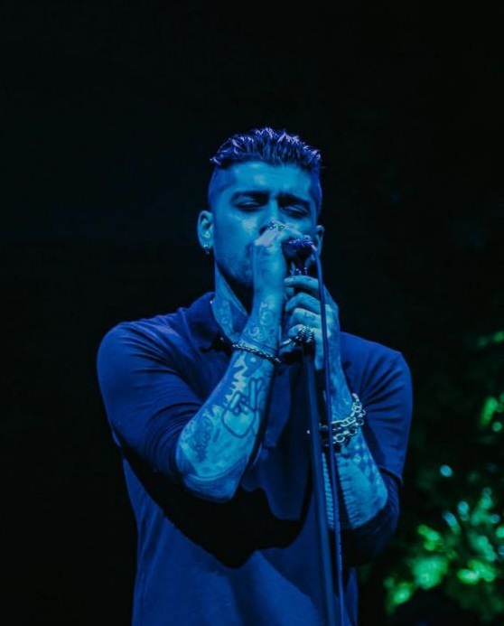 زین ملک در حال اجرای کنسرت