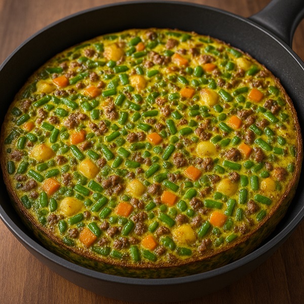 طرز تهیه کوکو لوبیا سبز تبریزی