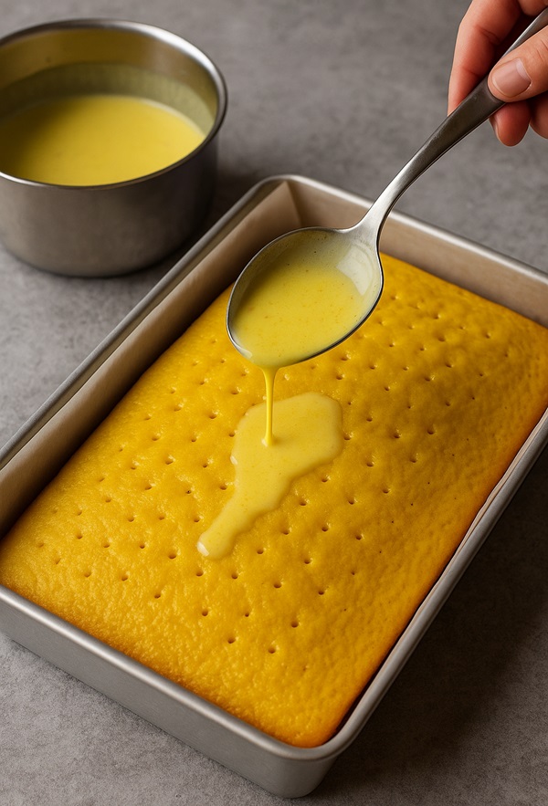 طرز تهیه کیک خیس شیر و زعفران