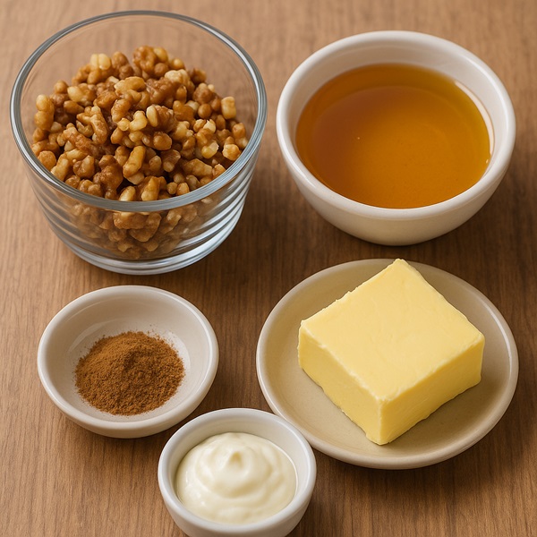 مواد فیلینگ اسلایس رژیمی گردو