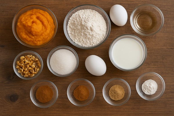 مواد لازم کاکا گیلانی با کدو حلوایی