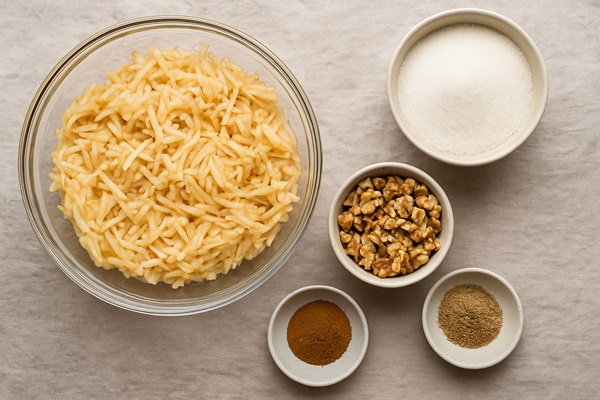 مواد میانی خاگینه سیب