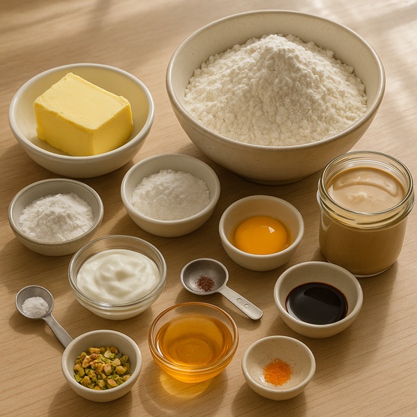 مواد لازم شیرینی رژیمی مغزدار ارده