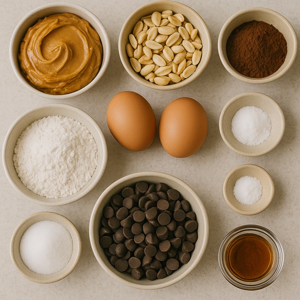 مواد لازم کوکی رژیمی دابل چاکلت