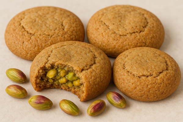 مواد لازم و طرز تهیه کوکی رژیمی مغزدار پسته ای مواد لازم و طرز تهیه کوکی رژیمی مغزدار پسته ای